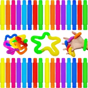 "Pop Tubes Sensoriais: O Brinquedo que Alivia o Estresse e Estimula o Foco".