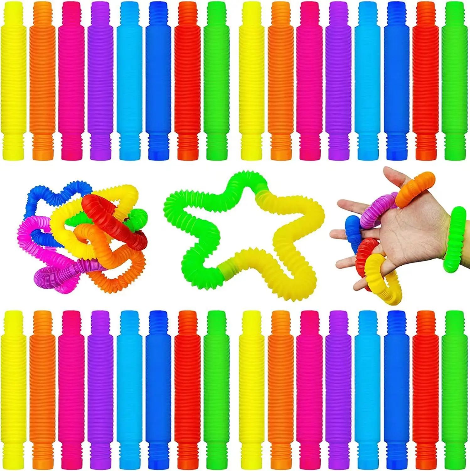 "Pop Tubes Sensoriais: O Brinquedo que Alivia o Estresse e Estimula o Foco".